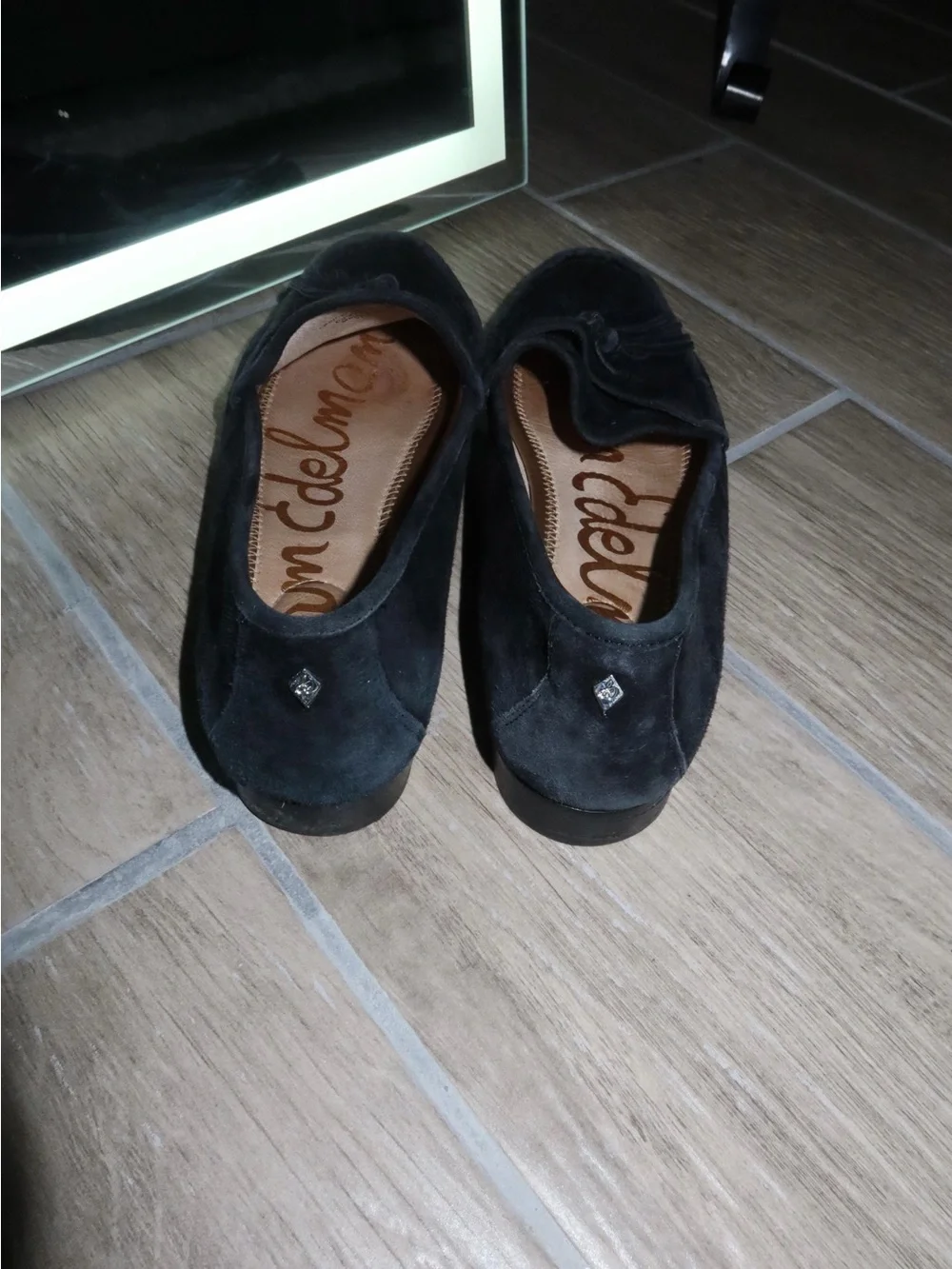 Sam Edelman Black Suede Tassel Loafers